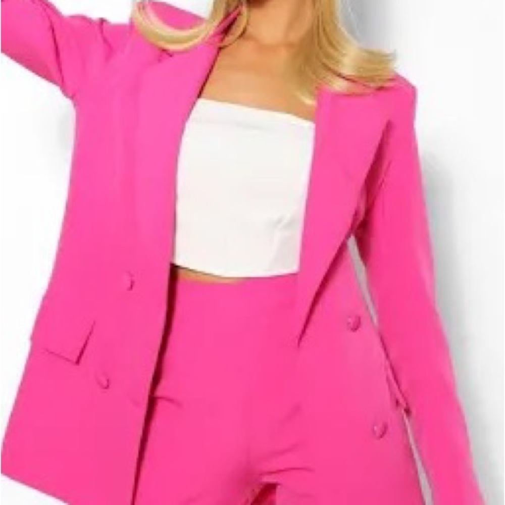 Hot Pink Boohoo Blazer